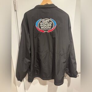 WPT World Poker Tour | World Poker Room Foxwoods Men’s XL Black Windbreaker